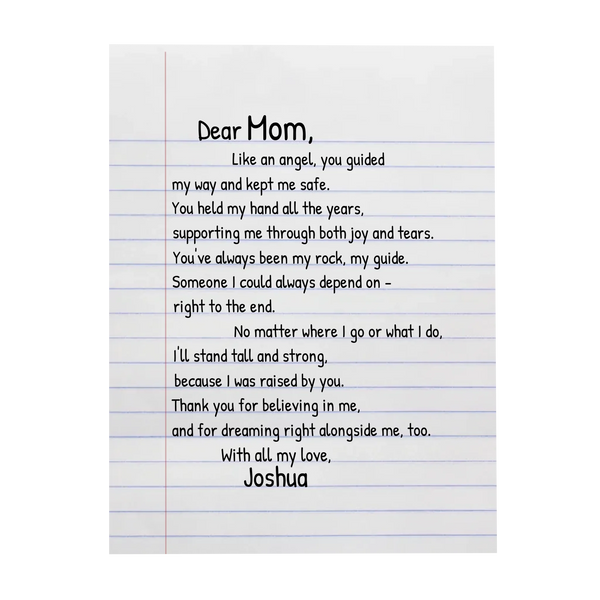 Personalized Woven Blanket – Gift for Mom - Endless Love Gifts Customizer Personalized Woven Blanket – Gift for Mom / Default / 46" x 56"