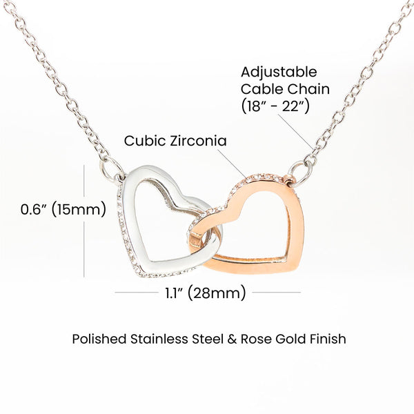 My Soulmate Necklace - Endless Love Gifts Jewelry 18K Yellow Gold Finish / Mahogany Box with LED Spotlight