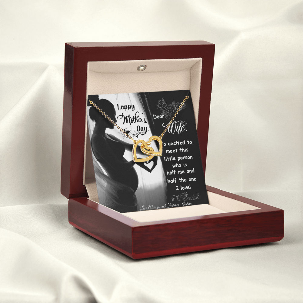 Stunning Interlocking Hearts Necklace - PawsMartOnline Jewelry 14k White Gold Finish / Standard Box