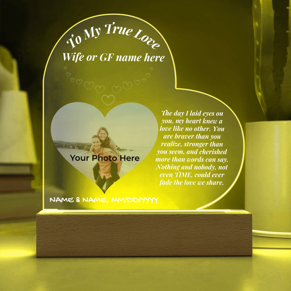 Acrylic Heart LED 17