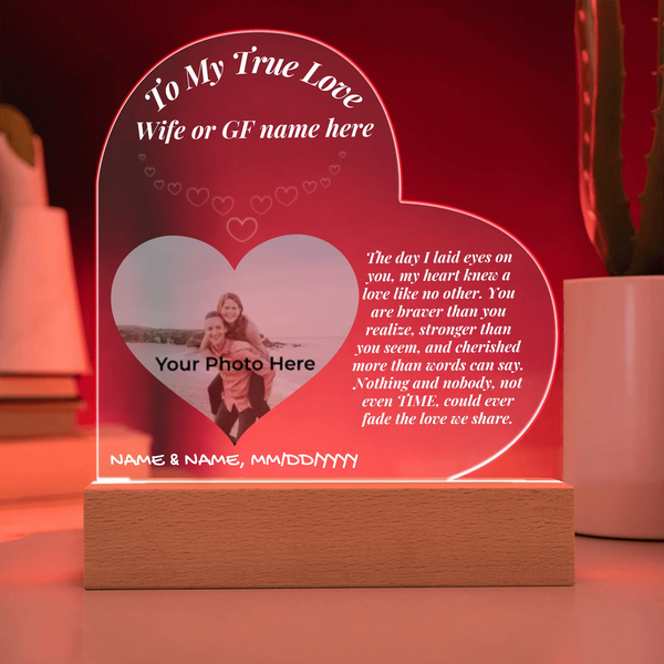 Acrylic Heart LED 12