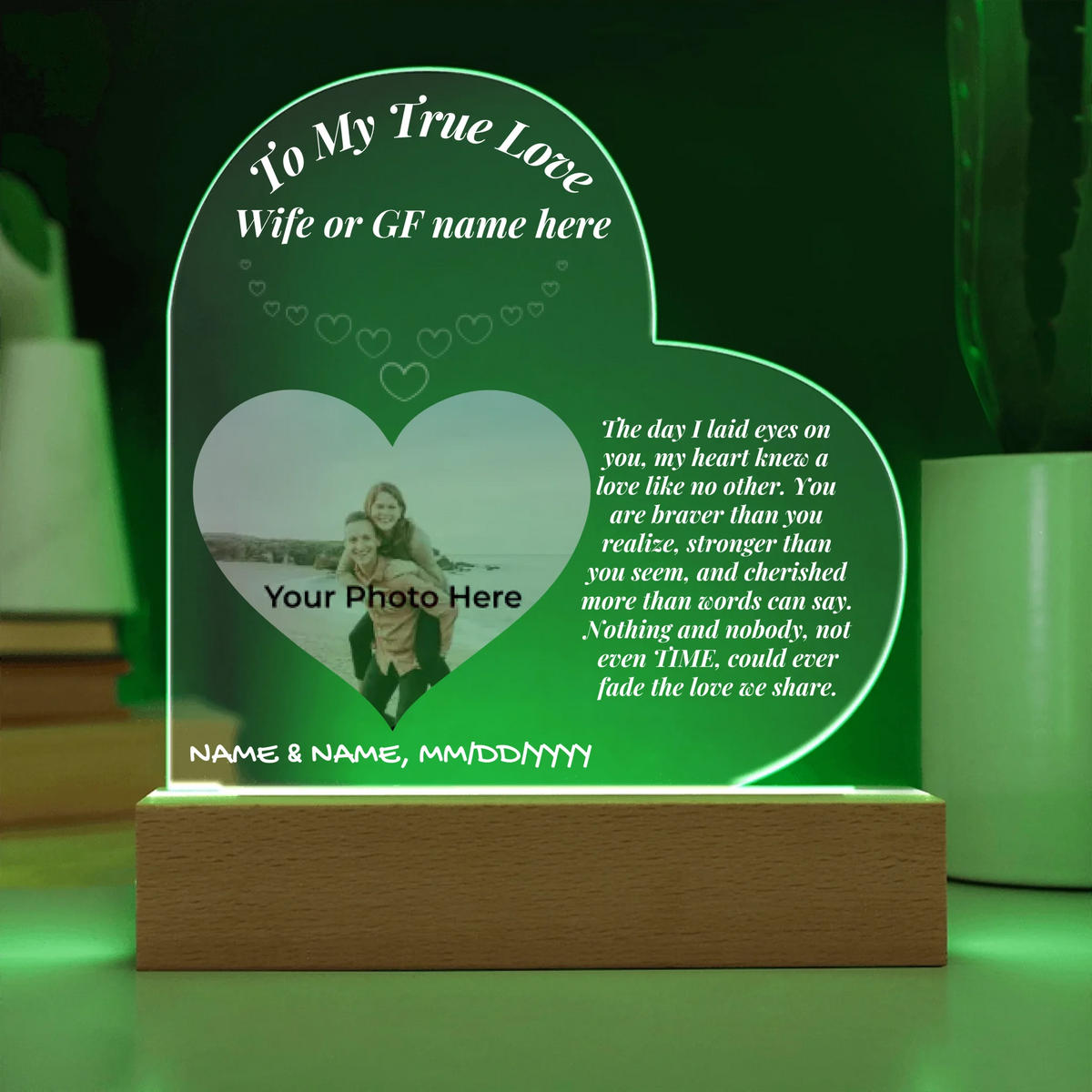 Acrylic Heart LED 10