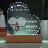 Acrylic Heart LED 14