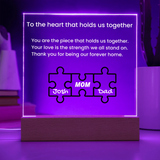 Acrylic Square with LED Base 8