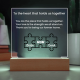 Acrylic Square with LED Base 9