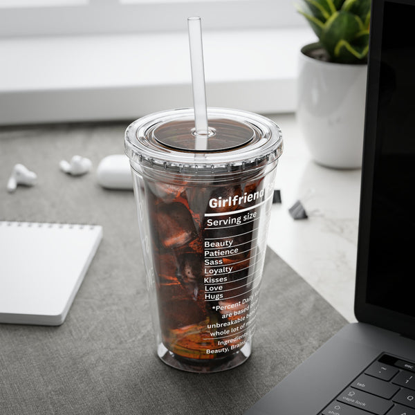 Girlfriend Tumbler with Straw