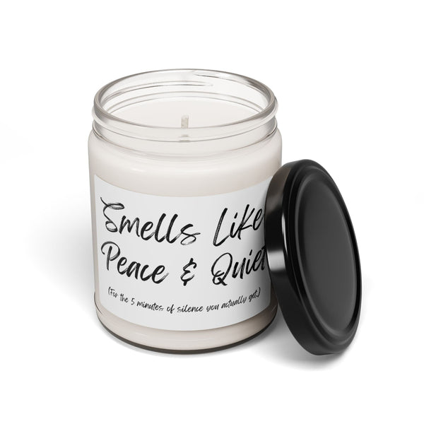 Scented Soy Candle - Smells Like Peace & Quiet