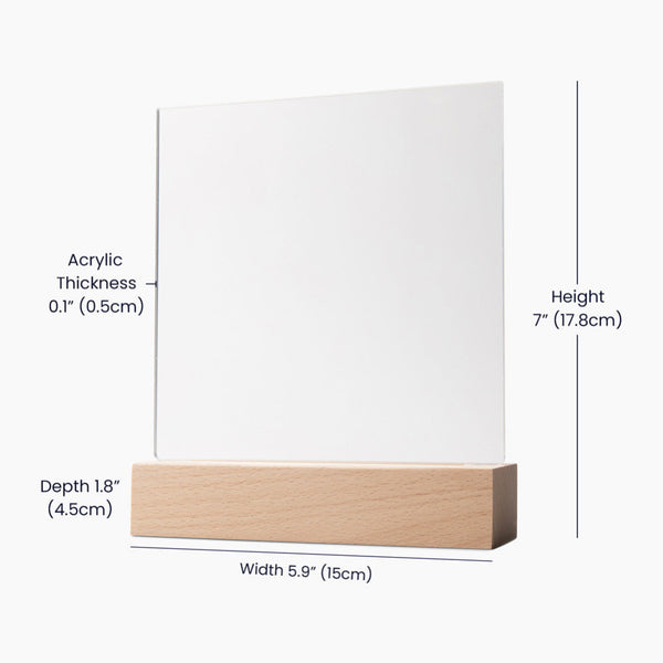 Measurement chart of a rectangular object with dimensions labeled
