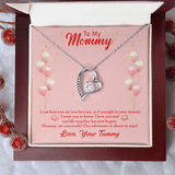 Forever Love Necklace – Gift for Mom-to-Be - Endless Love Gifts Jewelry 14k White Gold Finish / Standard Box