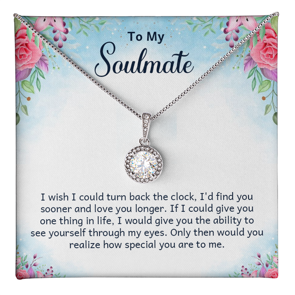 To My Soulmate Necklace - PawsMartOnline Jewelry Two Tone Box