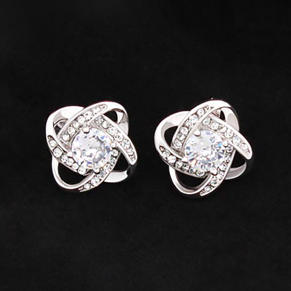 Love Knot Stud Earrings - Endless Love Gifts Jewelry Love Knot Earrings
