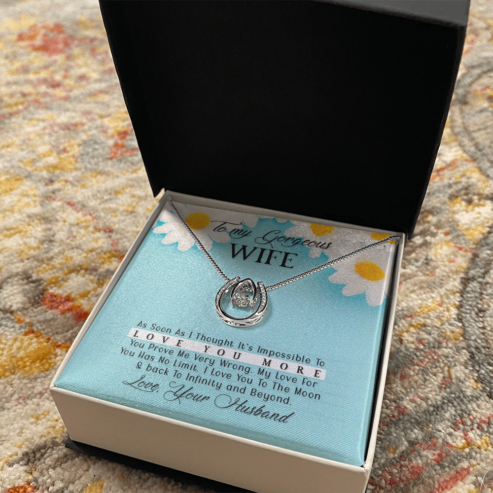 My Gorgeous Wife Necklace - Endless Love Gifts Jewelry Two Tone Box