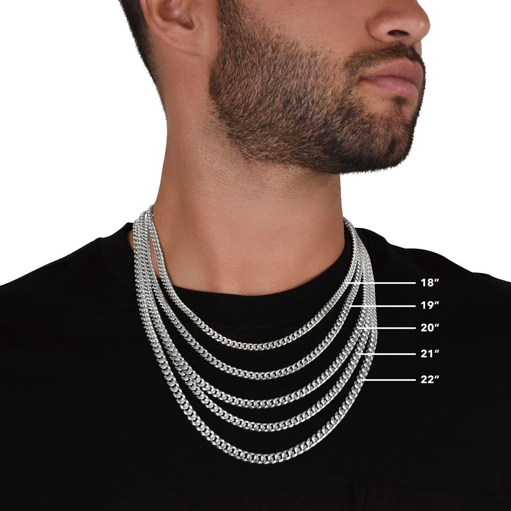 Cuban Link Chain Gift for Husband