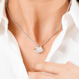 I Love you Girlfriend Necklace - Endless Love Gifts Jewelry 18K Yellow Gold Finish / Mahogany Box with LED Spotlight