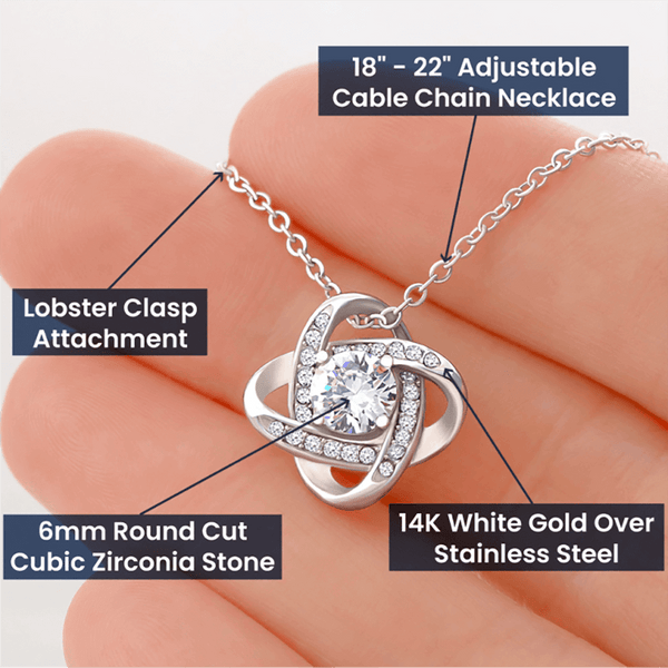 I Love you Girlfriend Necklace - Endless Love Gifts Jewelry 18K Yellow Gold Finish / Mahogany Box with LED Spotlight