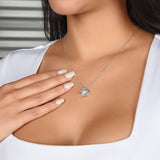 I Love you Girlfriend Necklace - Endless Love Gifts Jewelry 18K Yellow Gold Finish / Mahogany Box with LED Spotlight