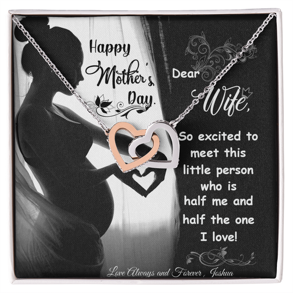 Stunning Interlocking Hearts Necklace - PawsMartOnline Jewelry 14k White Gold Finish / Standard Box