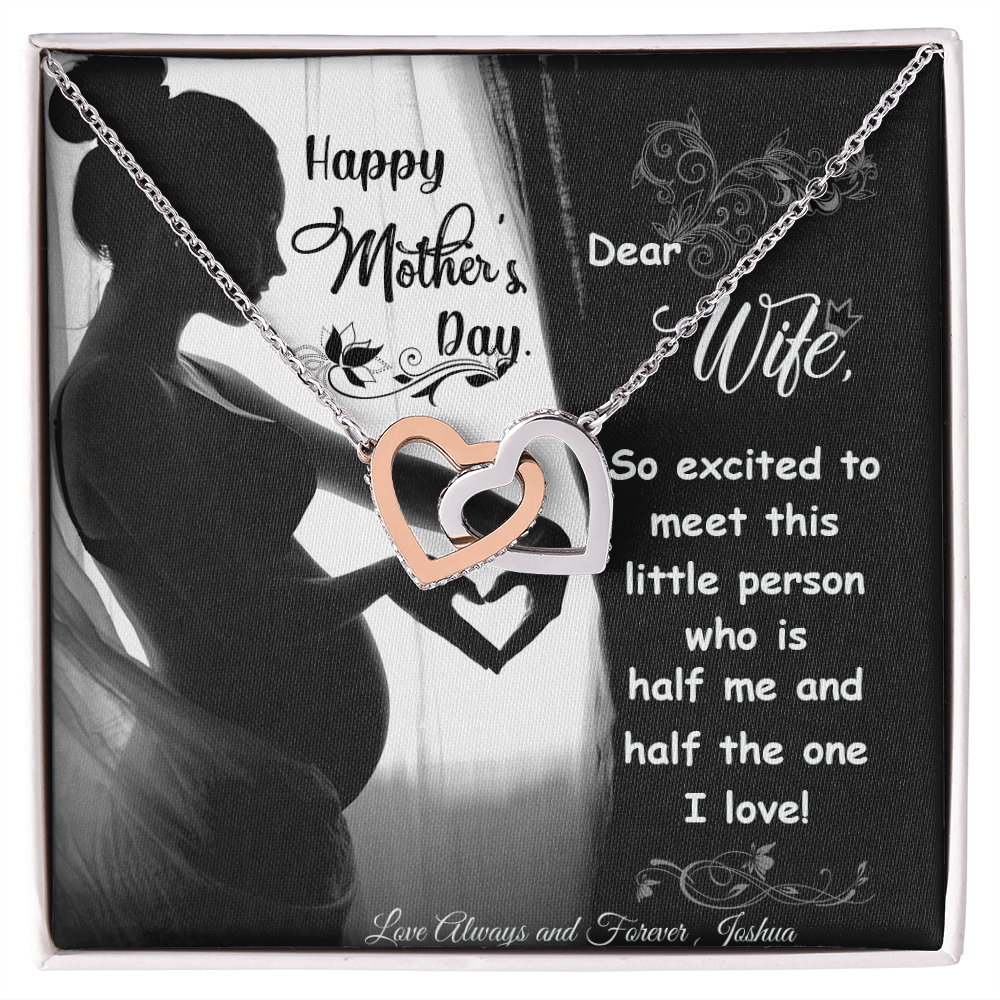 Stunning Interlocking Hearts Necklace - PawsMartOnline Jewelry 14k White Gold Finish / Standard Box
