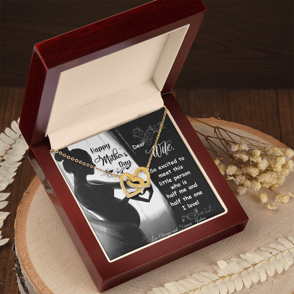 Stunning Interlocking Hearts Necklace - PawsMartOnline Jewelry 14k White Gold Finish / Standard Box