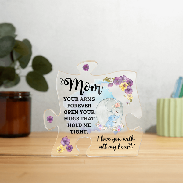 Mother’s Day Gift – Acrylic Puzzle Plaque for Mom - Endless Love Gifts Jewelry Default Title