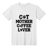 Coffee Lover T-Shirt – Gifts for Cat Lovers & Coffee Enthusiasts - Endless Love Gifts Jewelry White / XS