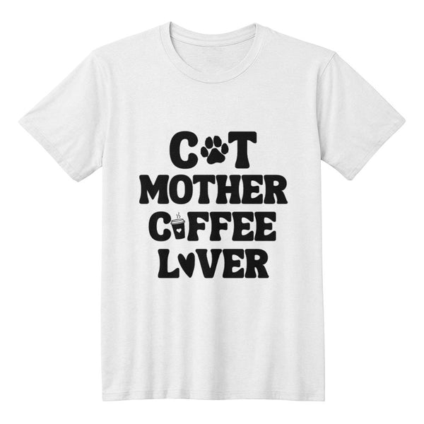 Coffee Lover T-Shirt – Gifts for Cat Lovers & Coffee Enthusiasts - Endless Love Gifts Jewelry White / XS