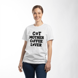 Coffee Lover T-Shirt – Gifts for Cat Lovers & Coffee Enthusiasts - Endless Love Gifts Jewelry White / XS