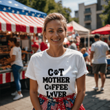 Coffee Lover T-Shirt – Gifts for Cat Lovers & Coffee Enthusiasts - Endless Love Gifts Jewelry White / XS