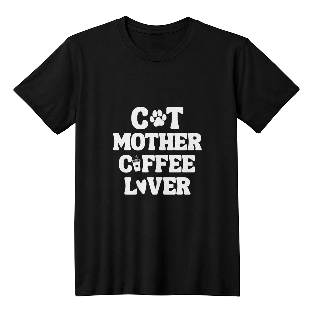 Black Coffee Lover T-Shirt – Gifts for Cat Lovers & Coffee Enthusiasts - Endless Love Gifts Jewelry Black / XS