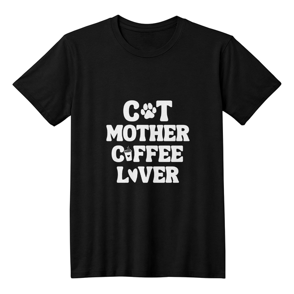 Black Coffee Lover T-Shirt – Gifts for Cat Lovers & Coffee Enthusiasts - Endless Love Gifts Jewelry Black / XS