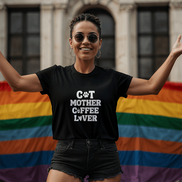 Black Coffee Lover T-Shirt – Gifts for Cat Lovers & Coffee Enthusiasts - Endless Love Gifts Jewelry Black / XS