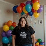 Black Coffee Lover T-Shirt – Gifts for Cat Lovers & Coffee Enthusiasts - Endless Love Gifts Jewelry Black / XS