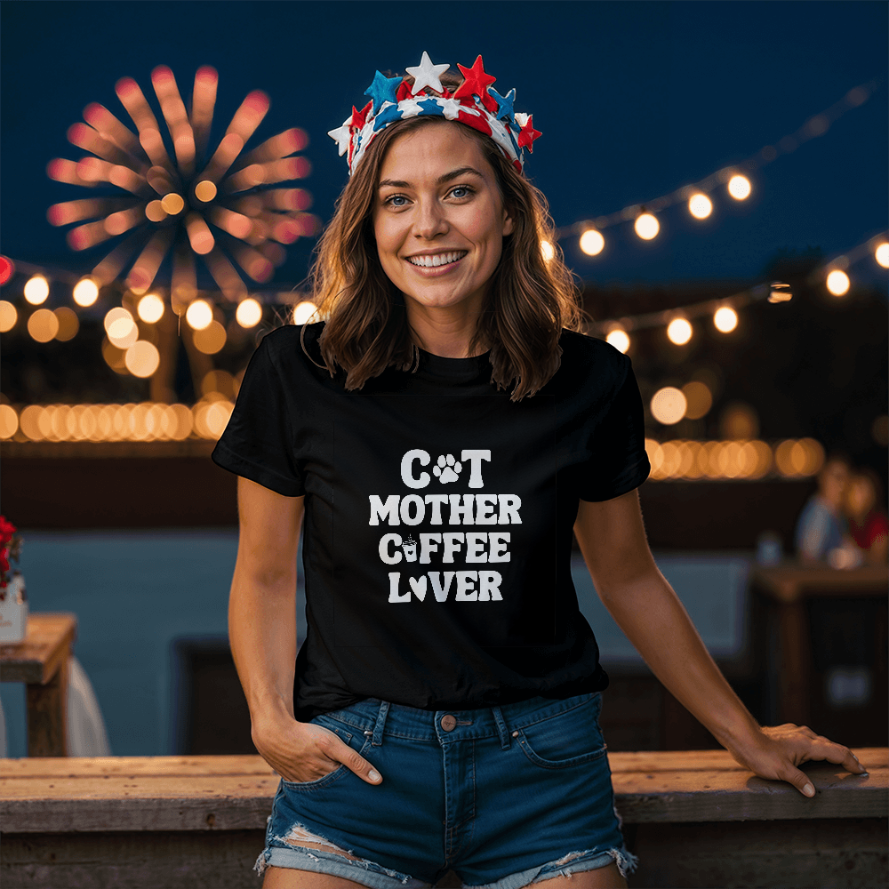 Black Coffee Lover T-Shirt – Gifts for Cat Lovers & Coffee Enthusiasts - Endless Love Gifts Jewelry Black / XS