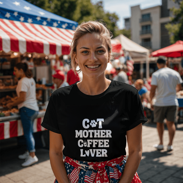 Black Coffee Lover T-Shirt – Gifts for Cat Lovers & Coffee Enthusiasts - Endless Love Gifts Jewelry Black / XS