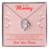 Forever Love Necklace – Gift for Mom-to-Be - Endless Love Gifts Jewelry 14k White Gold Finish / Standard Box
