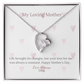 Heartfelt Mother's Day Gift – Forever Love Necklace with Custom Name - PawsMartOnline Jewelry 14k White Gold Finish / Mahogany W/ LED Spotlight