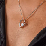 To My Love Heart Necklace - PawsMartOnline Jewelry Mahogany Box with LED Spotlight / 18k Yellow Gold Finish
