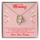 Forever Love Necklace – Gift for Mom-to-Be - Endless Love Gifts Jewelry 14k White Gold Finish / Standard Box