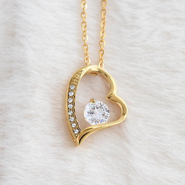 Forever Love Necklace – Gift for Mom-to-Be - Endless Love Gifts Jewelry 14k White Gold Finish / Standard Box