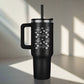 Coffee Lover Tumbler with Coffee Beans Design - PawsMartOnline Jewelry Black