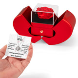 To My Wife Red Heart Rose Box