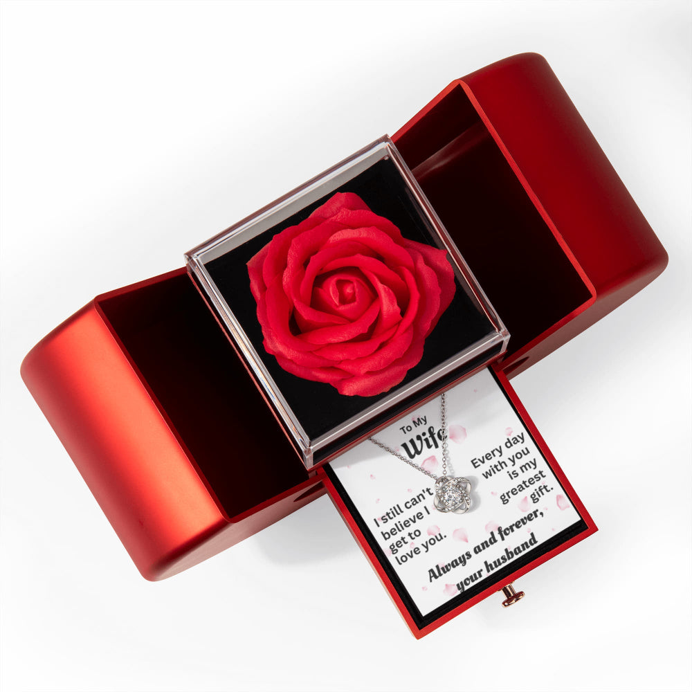 To My Wife Red Heart Rose Box