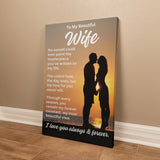 Beautiful Wife Sunset Canvas Art