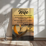 To My Beautiful Wife – Love Story Wall Art