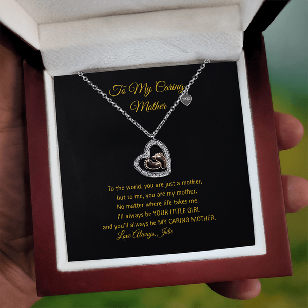 Mom Necklace from Daughter - PawsMartOnline Jewelry Luxury Box