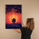 Woman holding Gallery Wrapped Canva